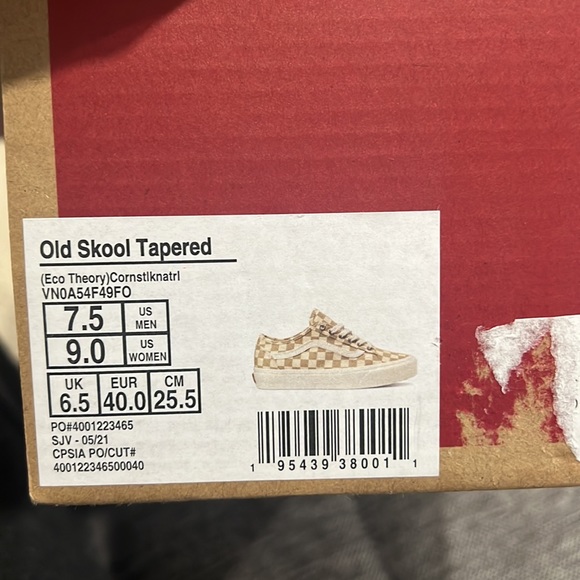 Vans Old Skool Tapered Checkerboard Sneaker - Picture 3 of 9